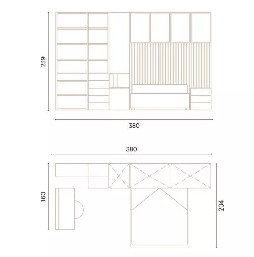 Medidas de este dormitorio para niña adolescente