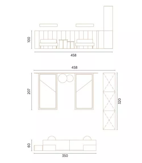 Medidas de este dormitorio juvenil con armario